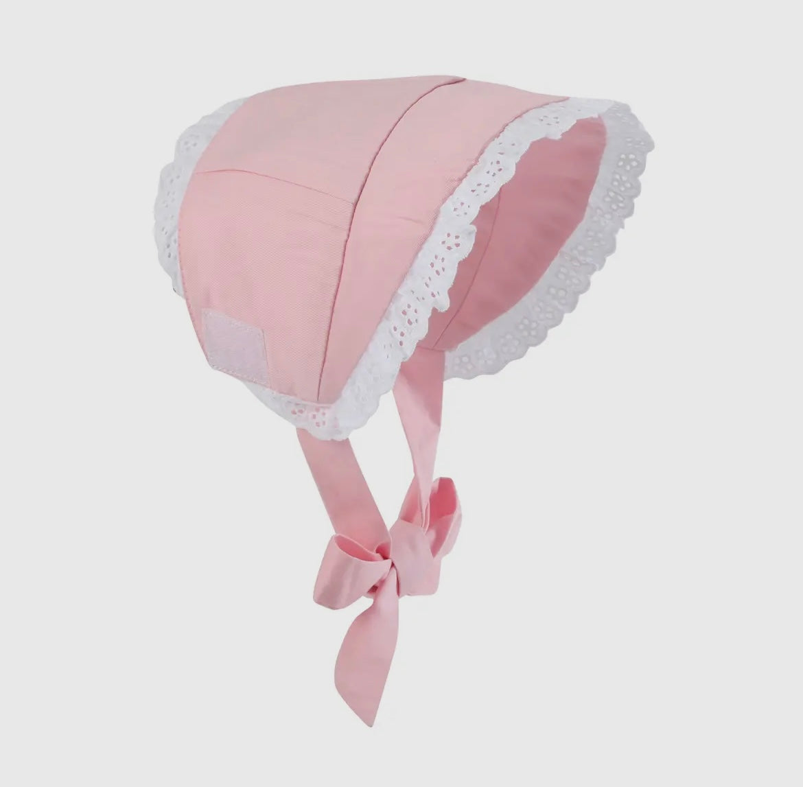 Pink and Lace Baby Bonnet