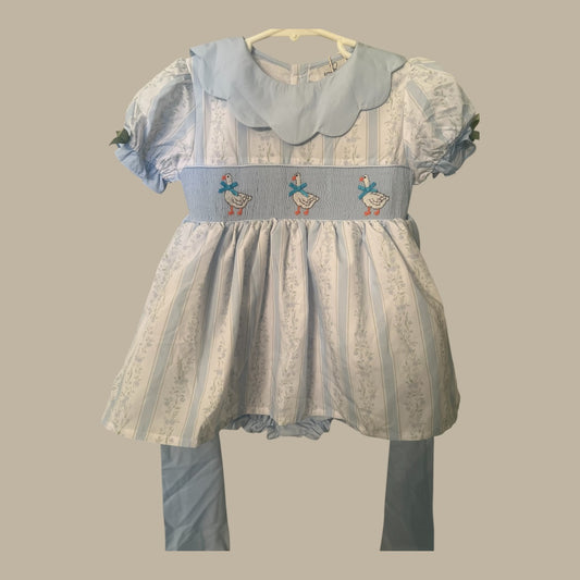 Goose Bubble Dress Smocked