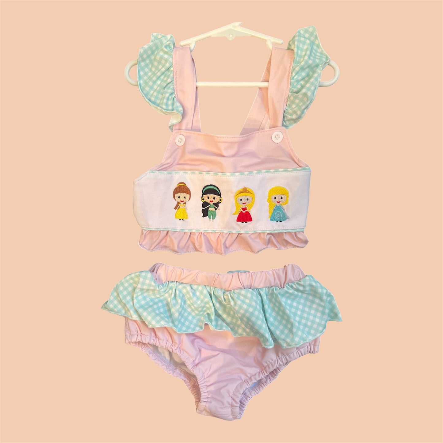 Smocked princess Bathing suit