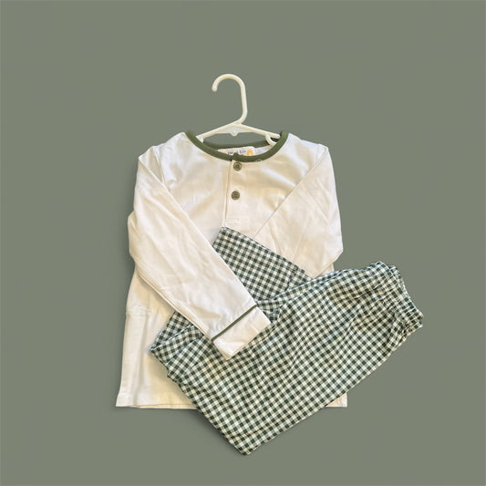 Green Gingham Set